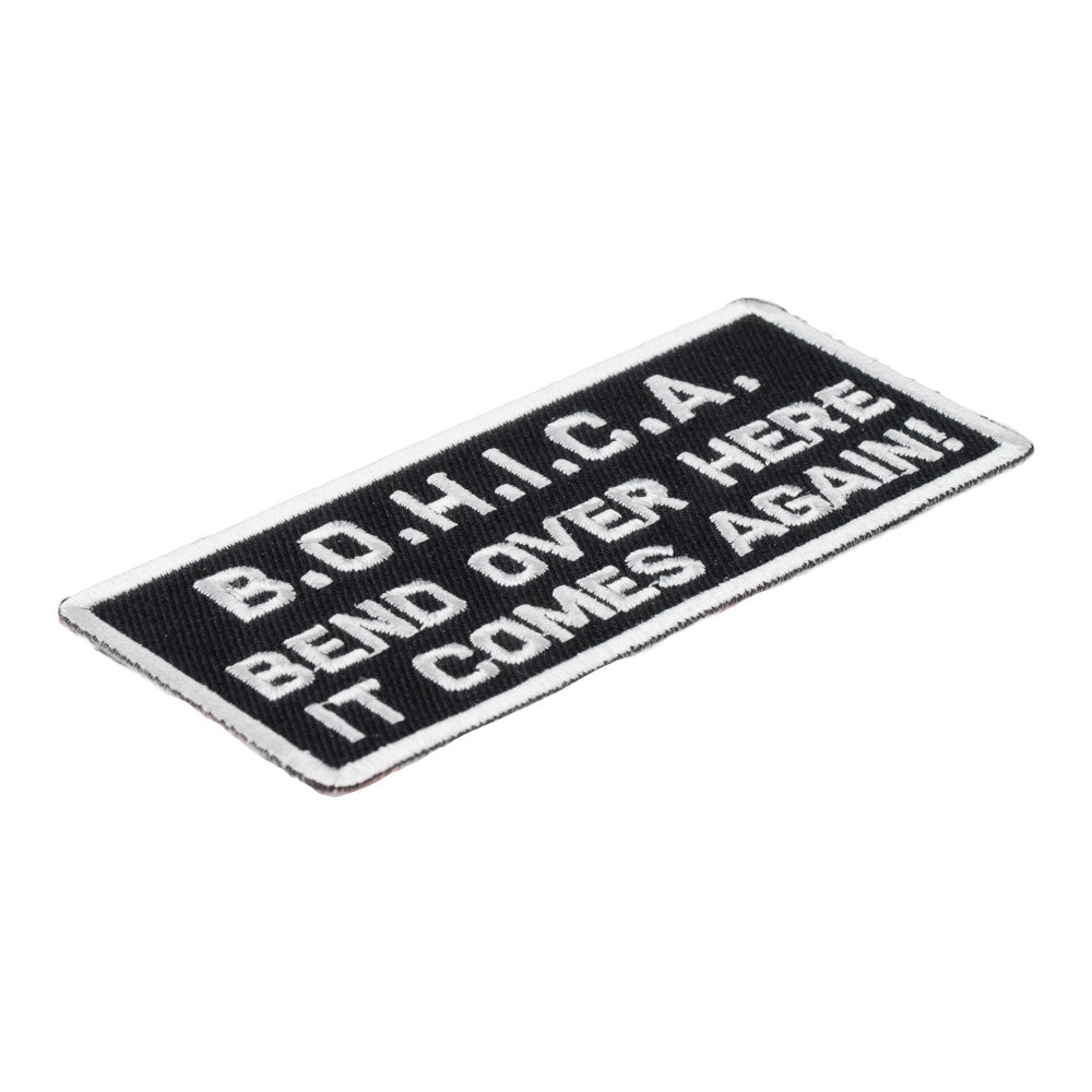 B.O.H.I.C.A. Bend Over Patch, Funny Sayings Patches — detail view 1