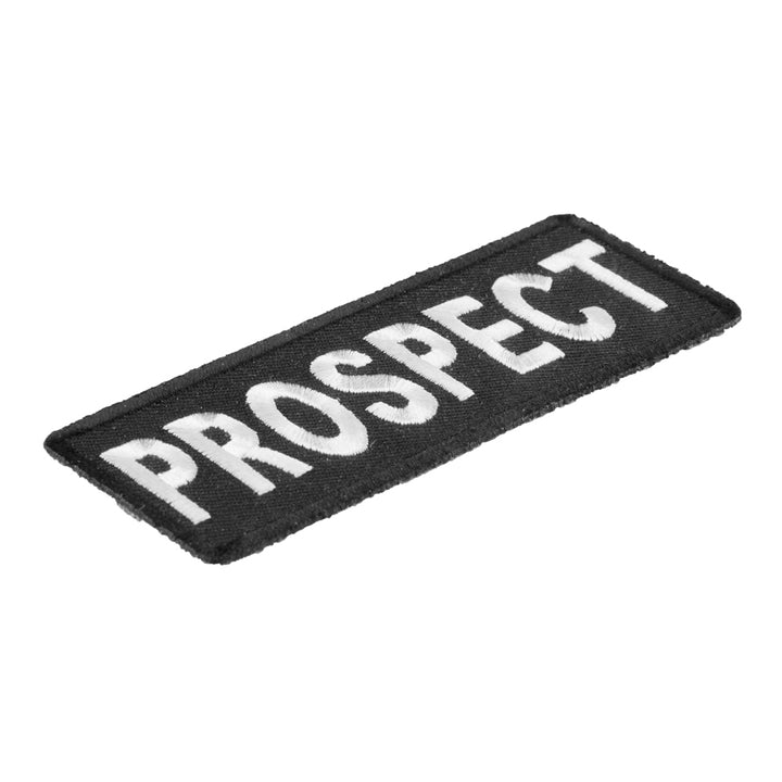 Prospect Black &amp; White Patch, Biker Club Rank Patches — detail view 1