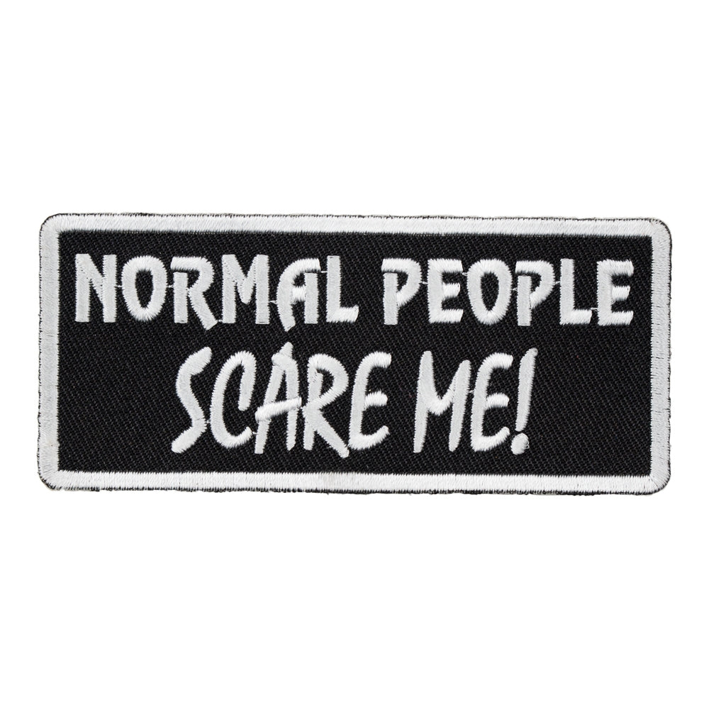 Normal People Scare Me Patch, Funny Sayings Patches — product image