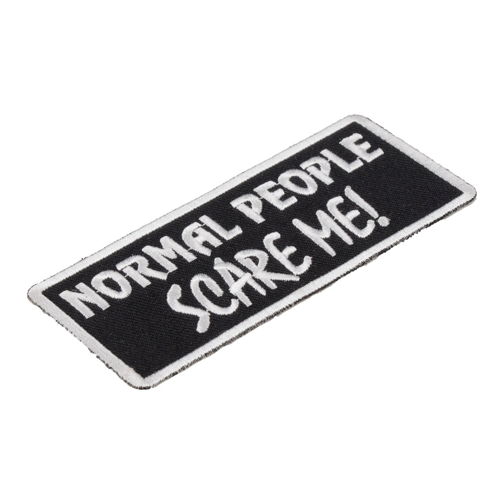 Normal People Scare Me Patch, Funny Sayings Patches — detail view 1