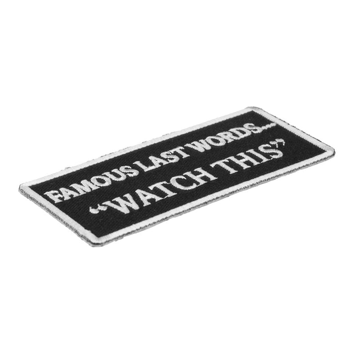 Famous Last Words, Watch This Patch, Funny Patches — detail view 1
