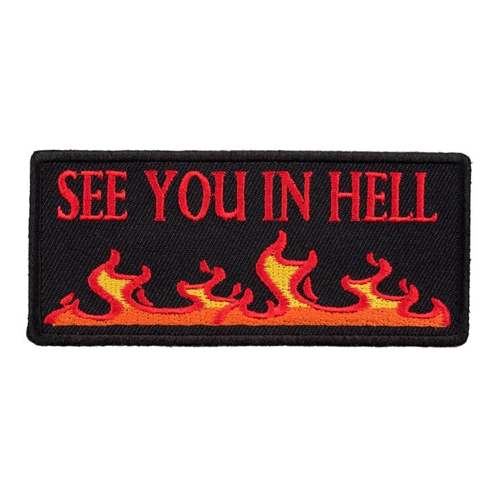 See You In Hell Patch, Biker Sayings Patches — product image