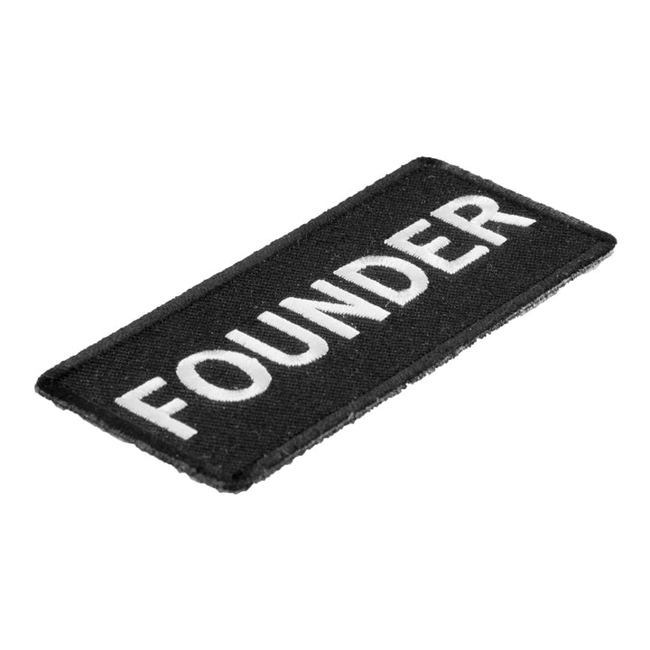 Founder Black &amp; White Patch, Biker Club Rank Patches — detail view 1