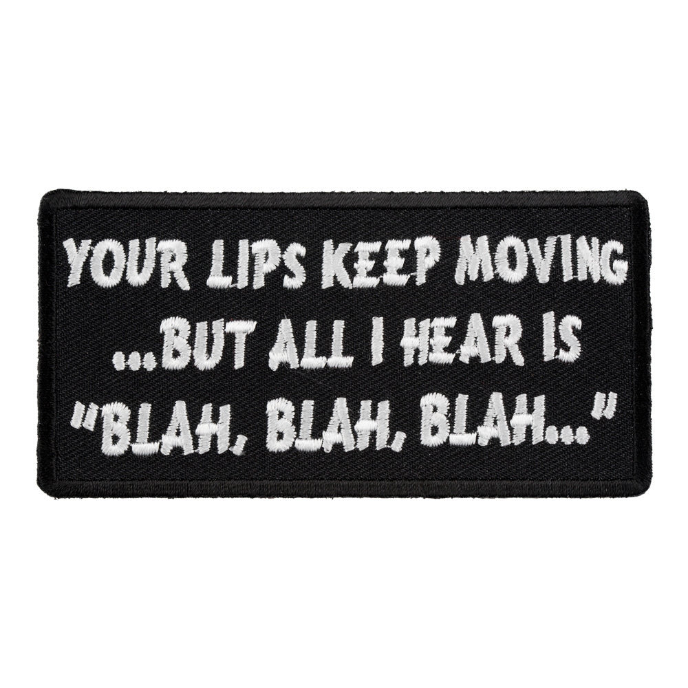 All I Hear Is Blah Blah Blah Patch, Funny Patches — product image