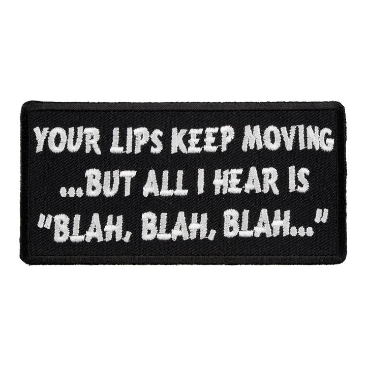 All I Hear Is Blah Blah Blah Patch, Funny Patches — product image