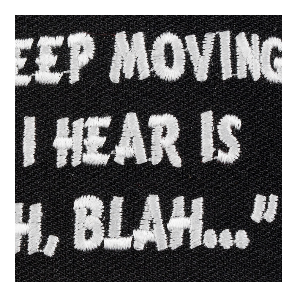 All I Hear Is Blah Blah Blah Patch, Funny Patches — detail view 2