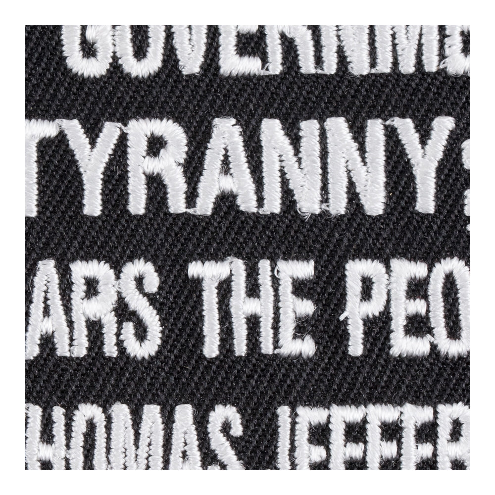If People Fear Government Tyranny Patch, Political Patches — detail view 1