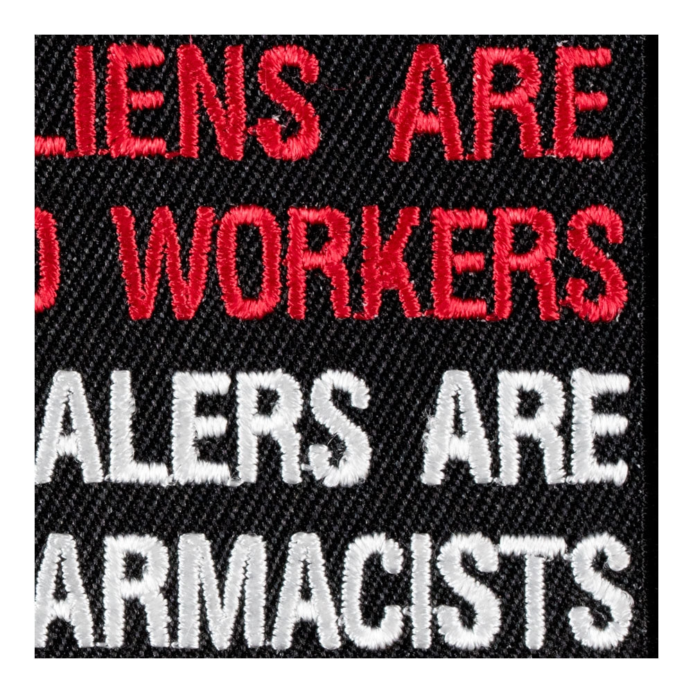 Illegal Aliens &amp; Drug Dealers Patch, Political Patches — detail view 2