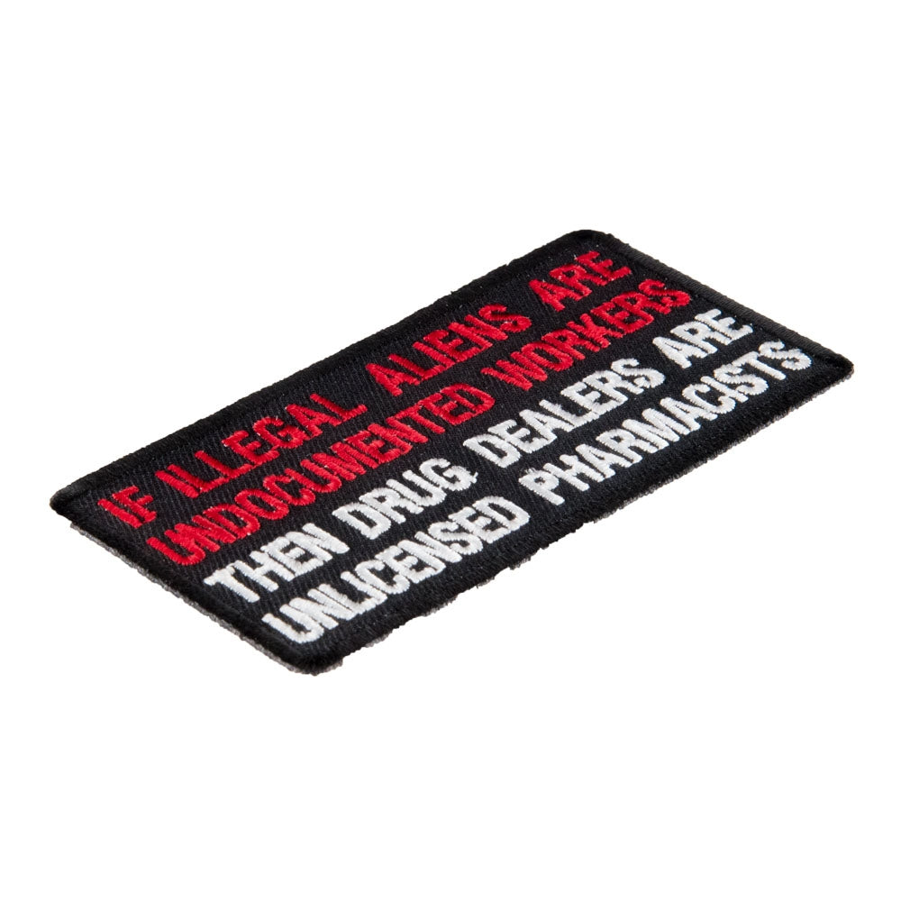 Illegal Aliens &amp; Drug Dealers Patch, Political Patches — detail view 1