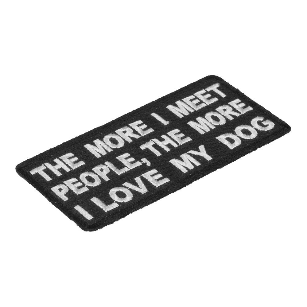 The More I Love My Dog Patch, Funny Sayings Patches — detail view 1