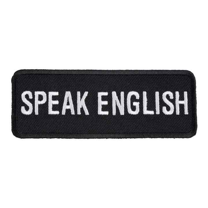 Speak English Patch, Patriotic Speak English Patches — product image