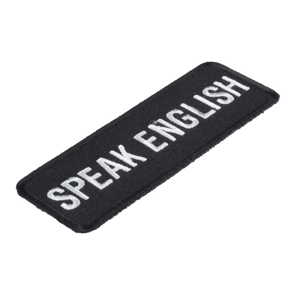 Speak English Patch, Patriotic Speak English Patches — detail view 1