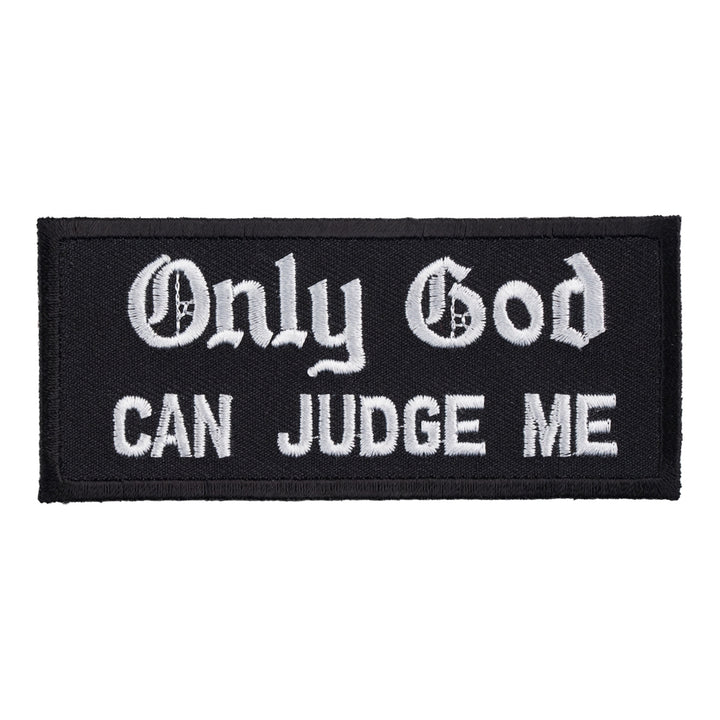Only God Can Judge Me Patch, Religious Patches — product image
