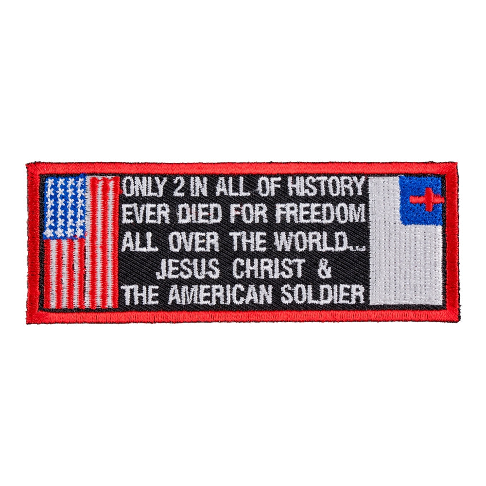 Jesus Christ & American Soldier Patch, Christian Patches — product image