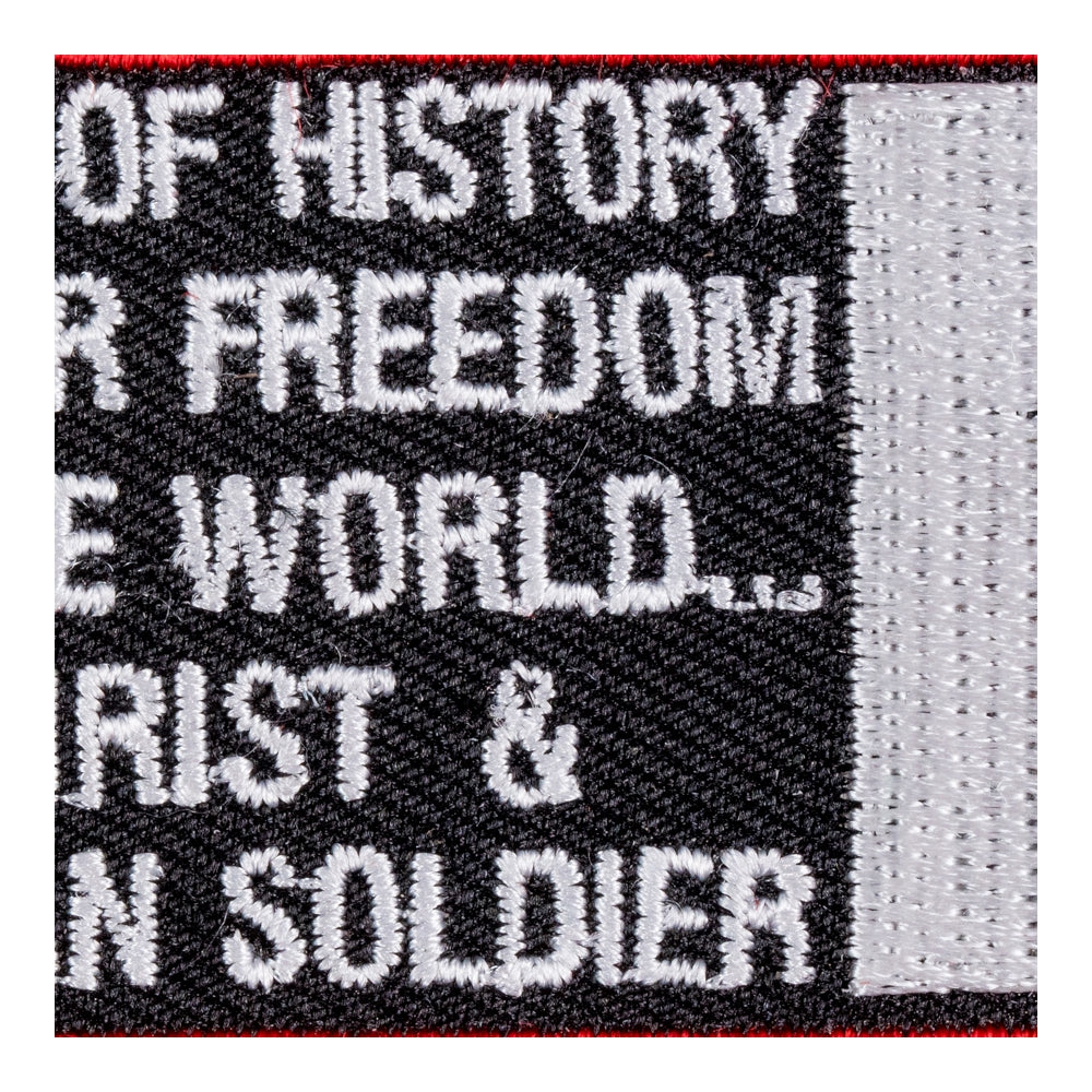 Jesus Christ &amp; American Soldier Patch, Christian Patches — detail view 2