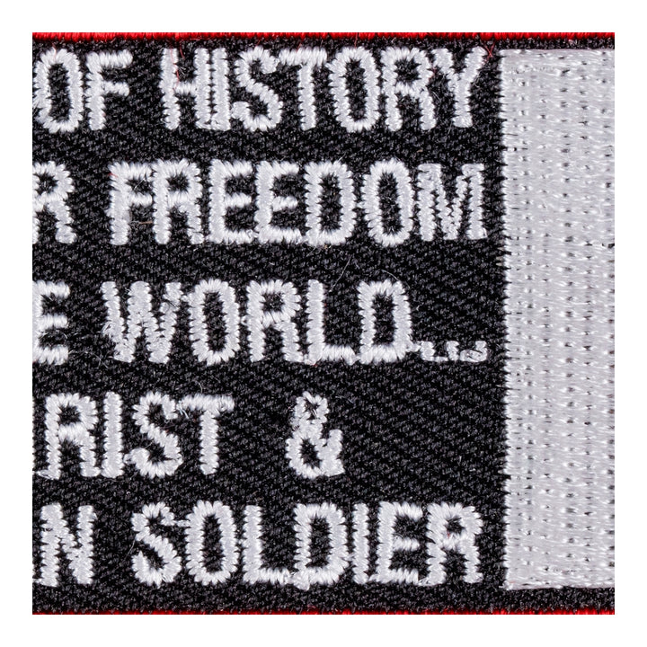 Jesus Christ &amp; American Soldier Patch, Christian Patches — detail view 2