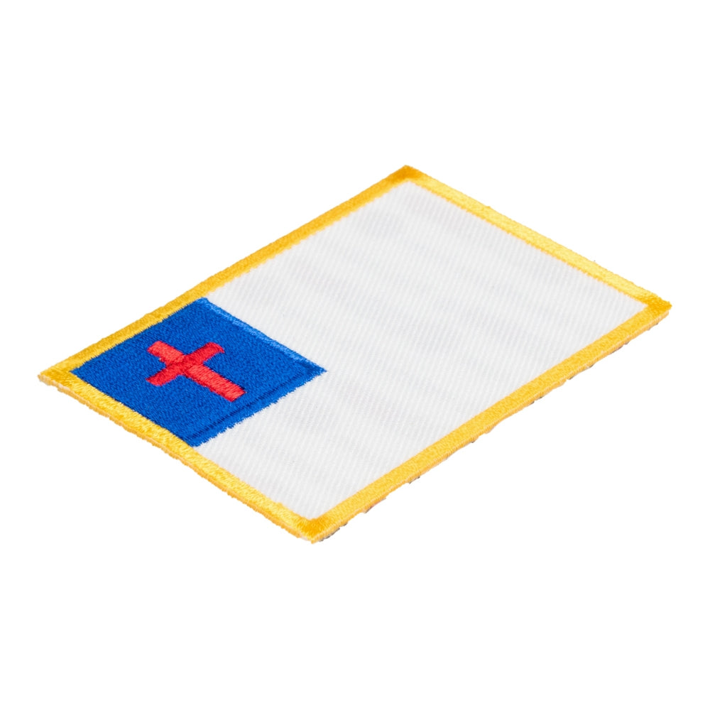 Christian Flag Patch, Christian Biker Patches — detail view 1