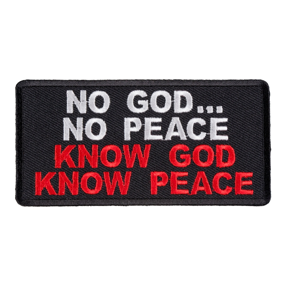 Know God Know Peace Patch, Religious Patches — product image