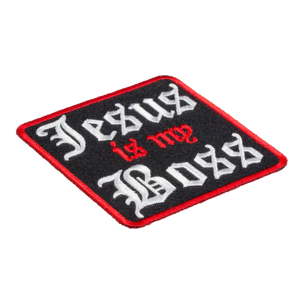 Jesus Is My Boss Patch, Christian Patches — detail view 1