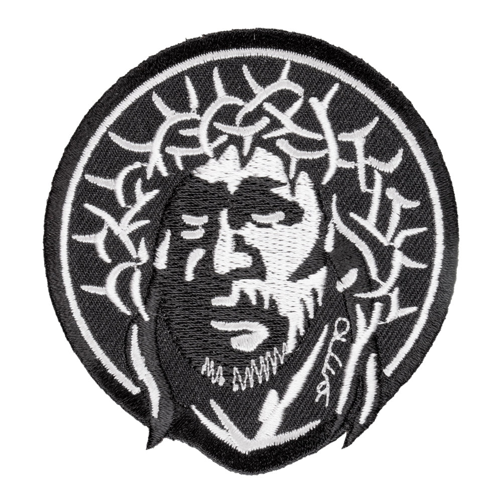 Jesus With Crown of Thorns Patch, Christian Patches — product image