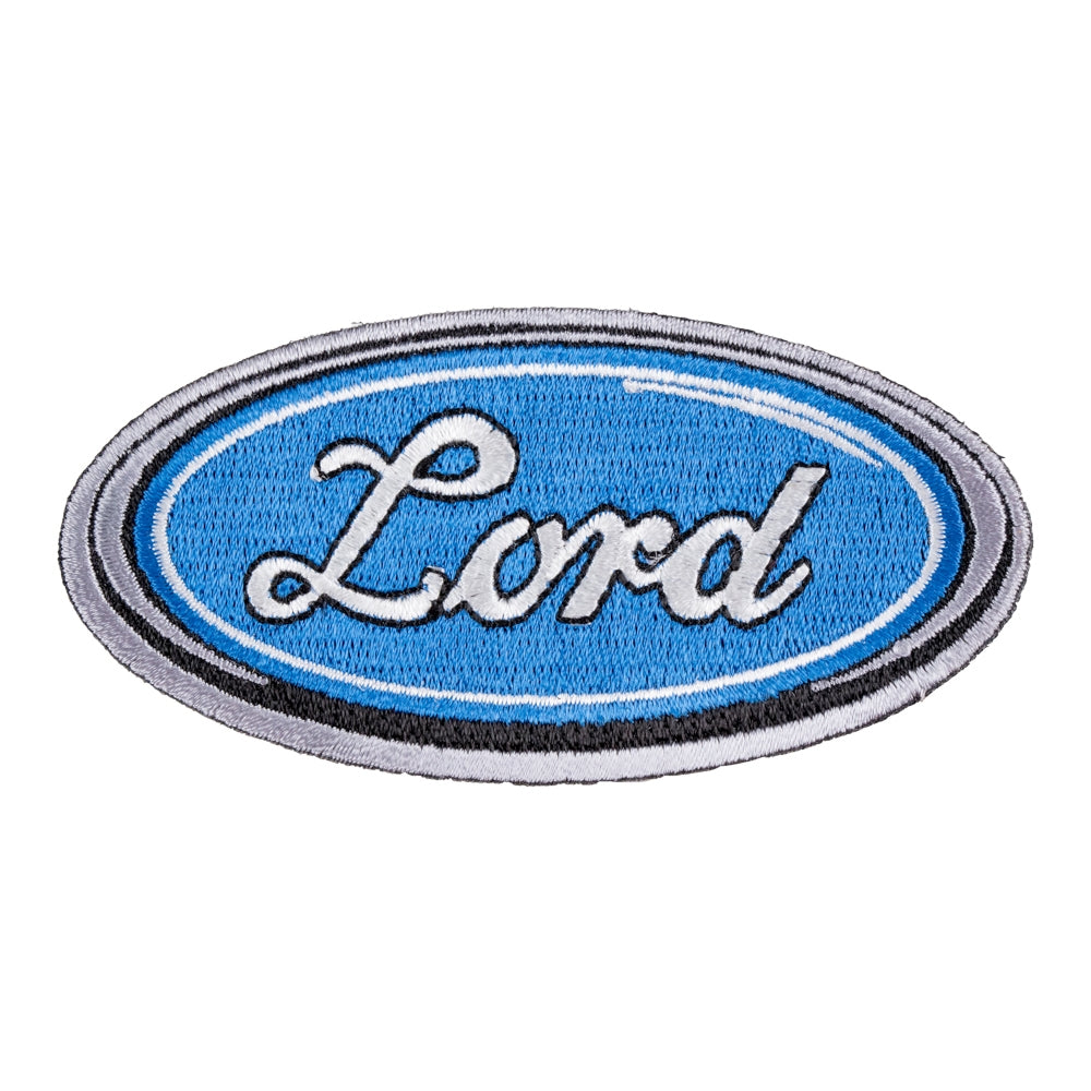 Lord Blue &amp; Silver Oval Patch, Christian Patches — product image