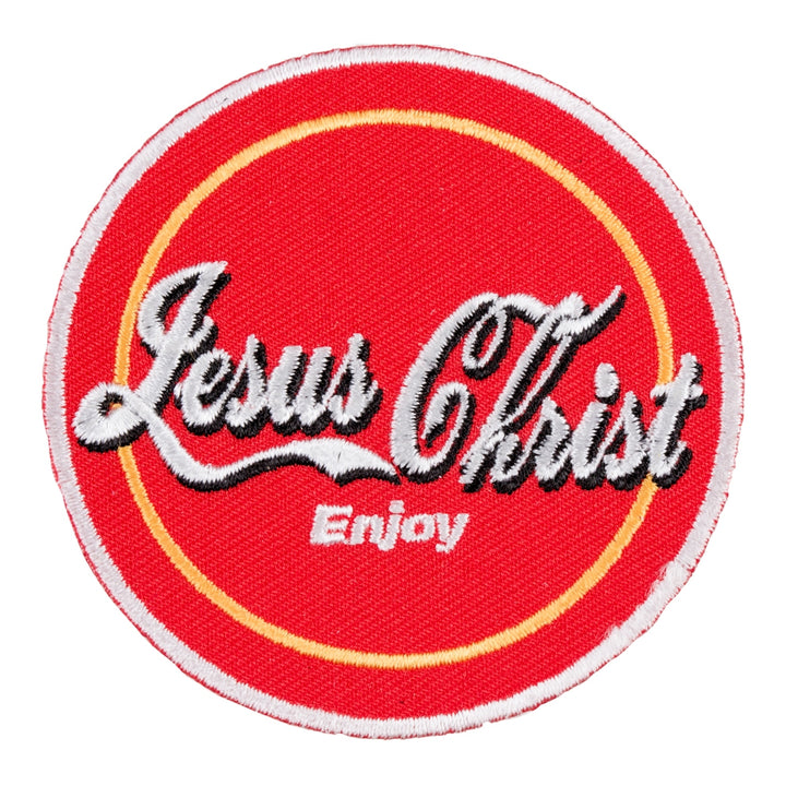 Jesus Christ Enjoy Red Patch, Christian Patches — product image