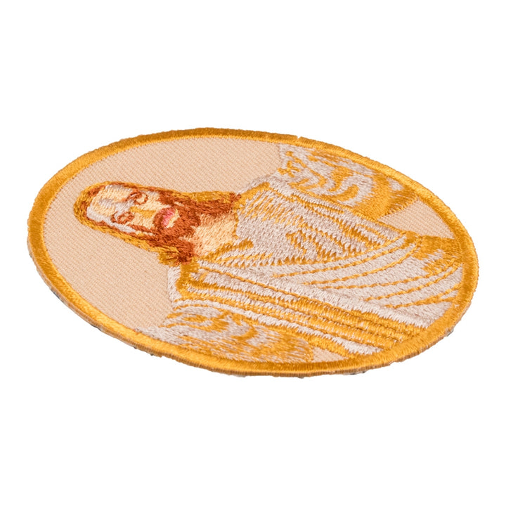Golden Jesus Portrait Patch, Christian Patches — detail view 1