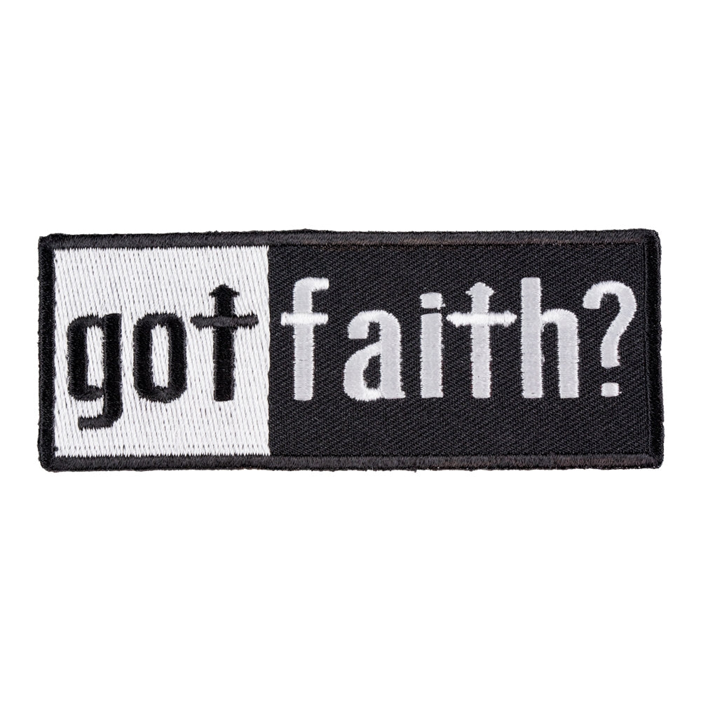 Got Faith Black & White Patch, Religious & Inspirational Patches — product image