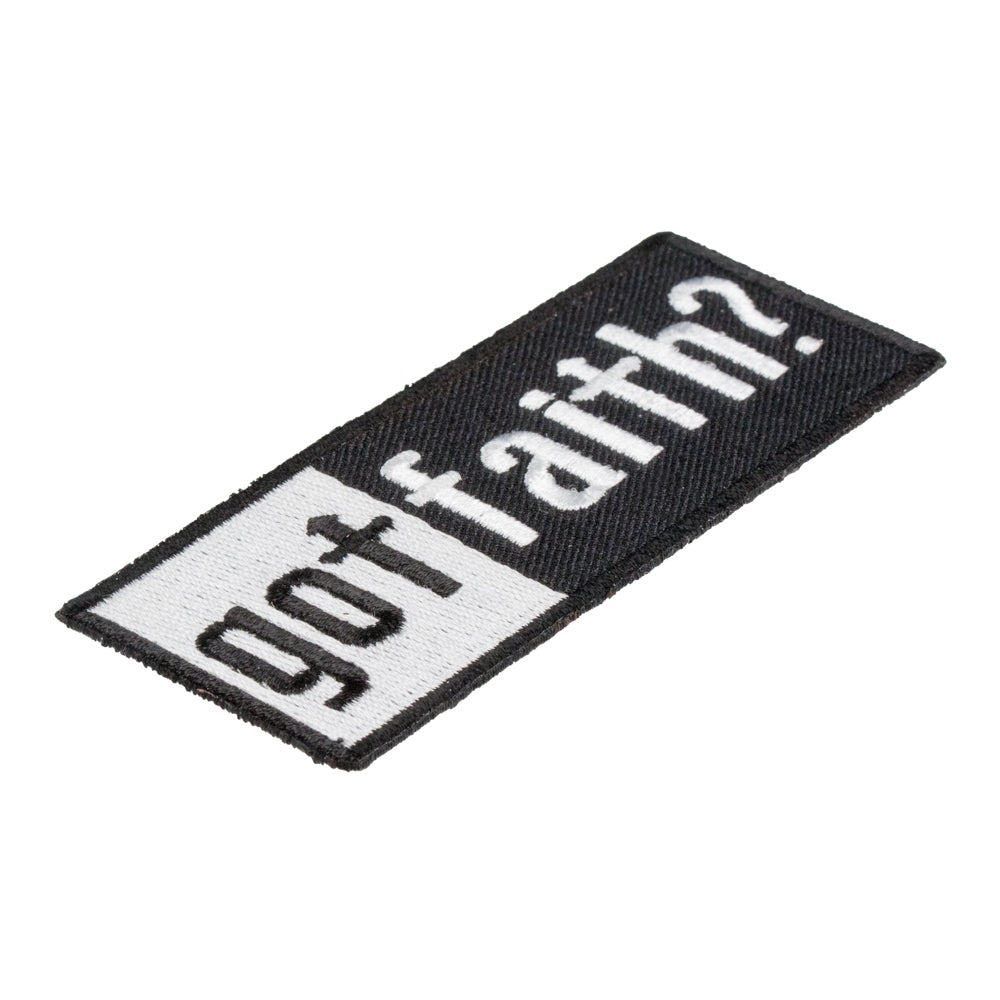Got Faith Black & White Patch, Religious & Inspirational Patches — detail view 1