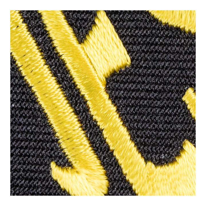 Jesus Fish Black &amp; Yellow Patch, Christian Patches — detail view 2