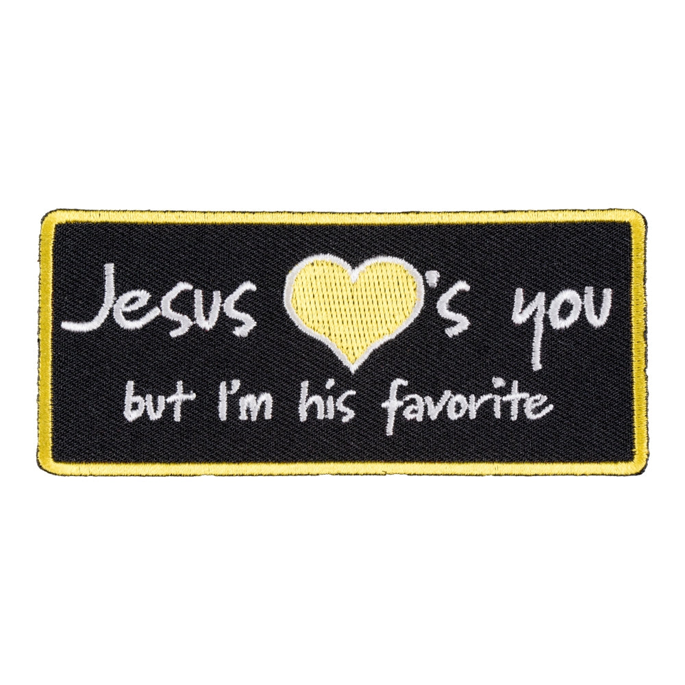 Jesus Loves You I'm His Favorite Patch, Christian Patches — product image