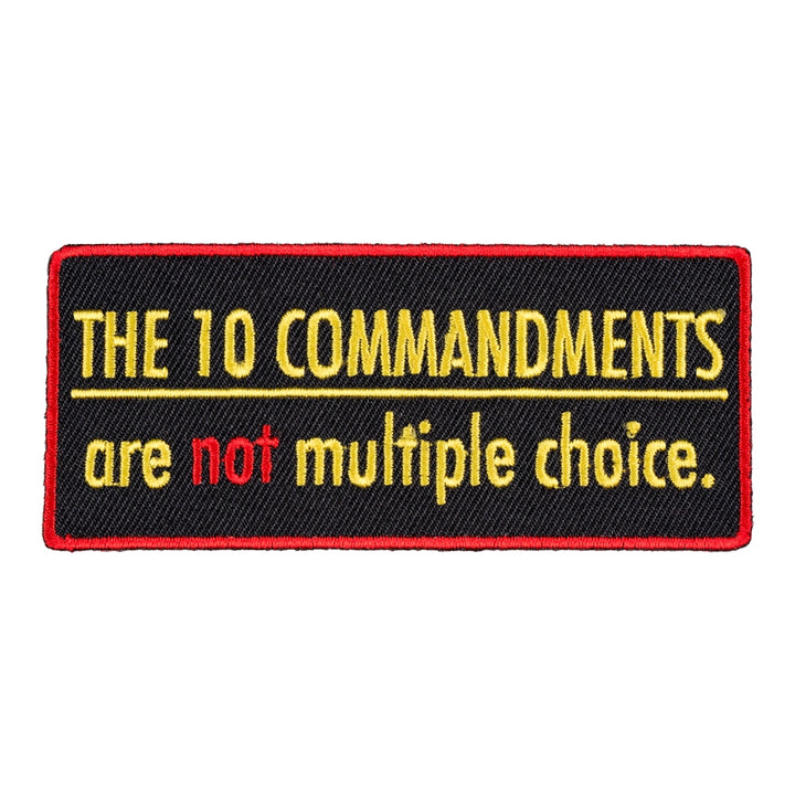10 Commandments Patch, Christian Sayings Patches — product image