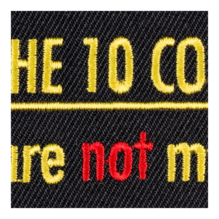 10 Commandments Patch, Christian Sayings Patches — detail view 1