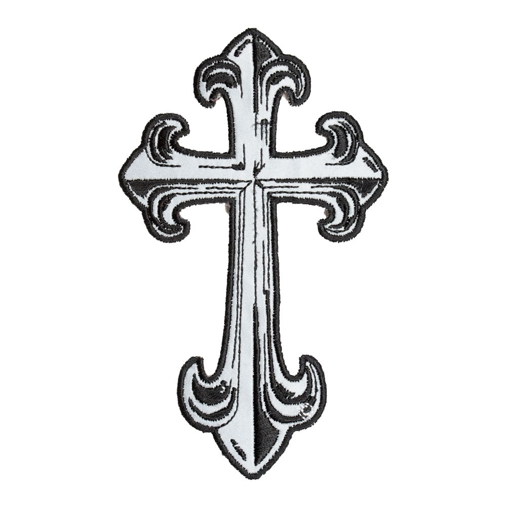 Reflective Steel Cross Patch, Small Size — product image