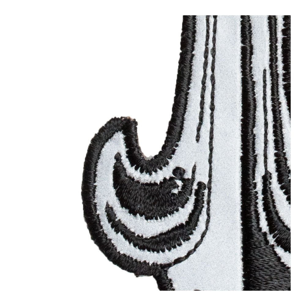 Reflective Steel Cross Patch, Small Size — detail view 1