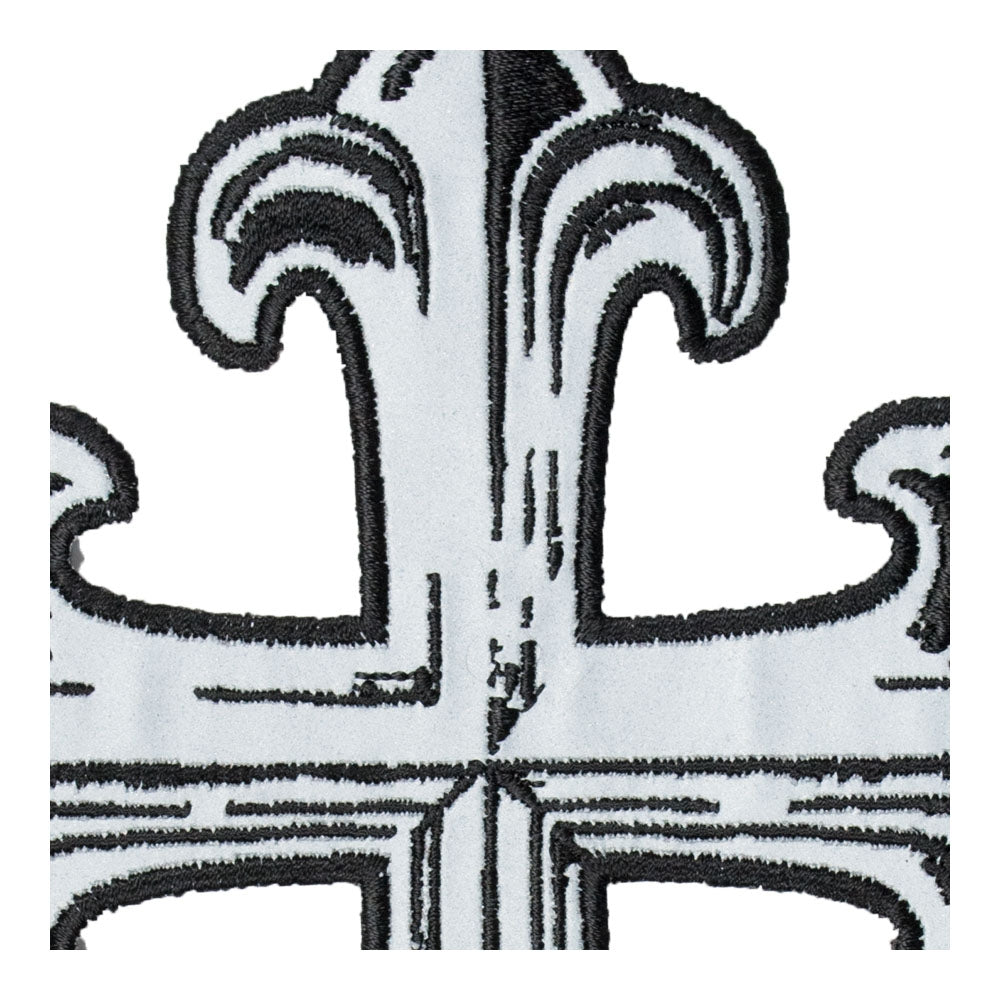 Reflective Steel Cross Patch, Medium Size — detail view 1