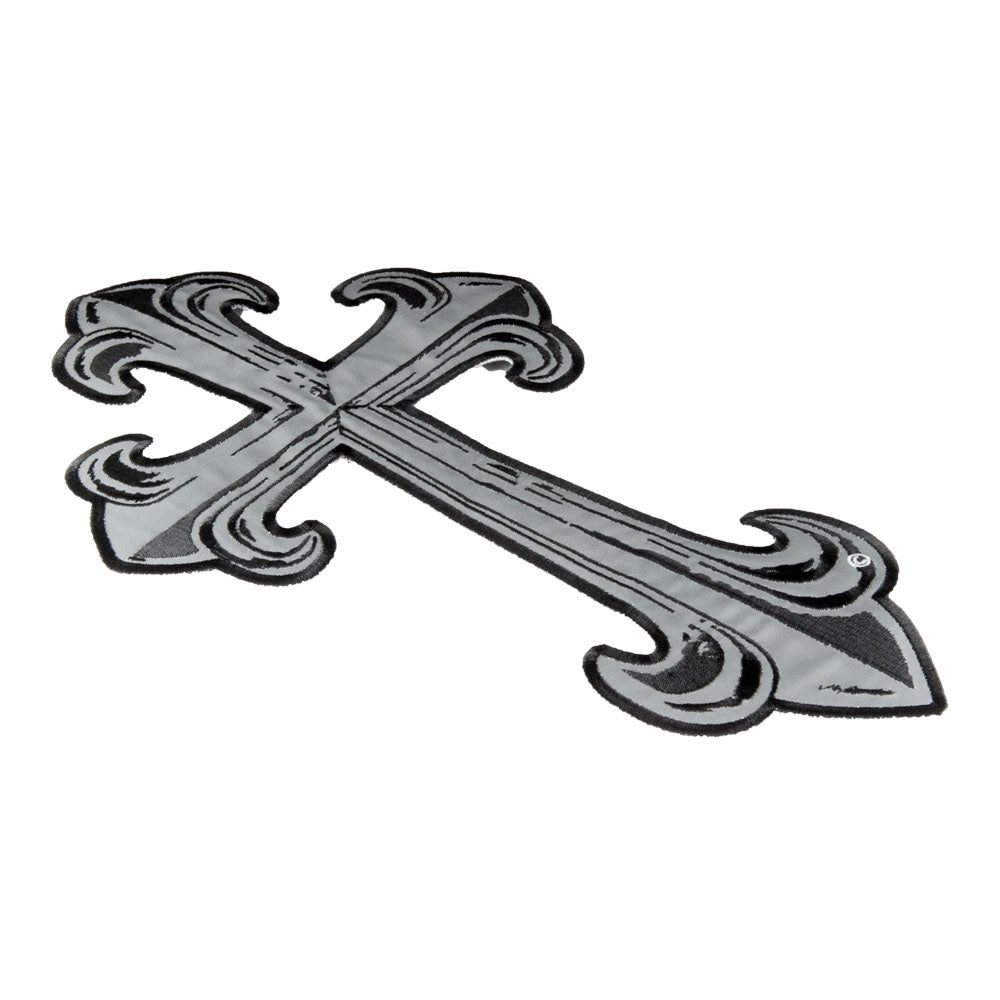 Reflective Steel Cross Patch, Large Size — detail view 1