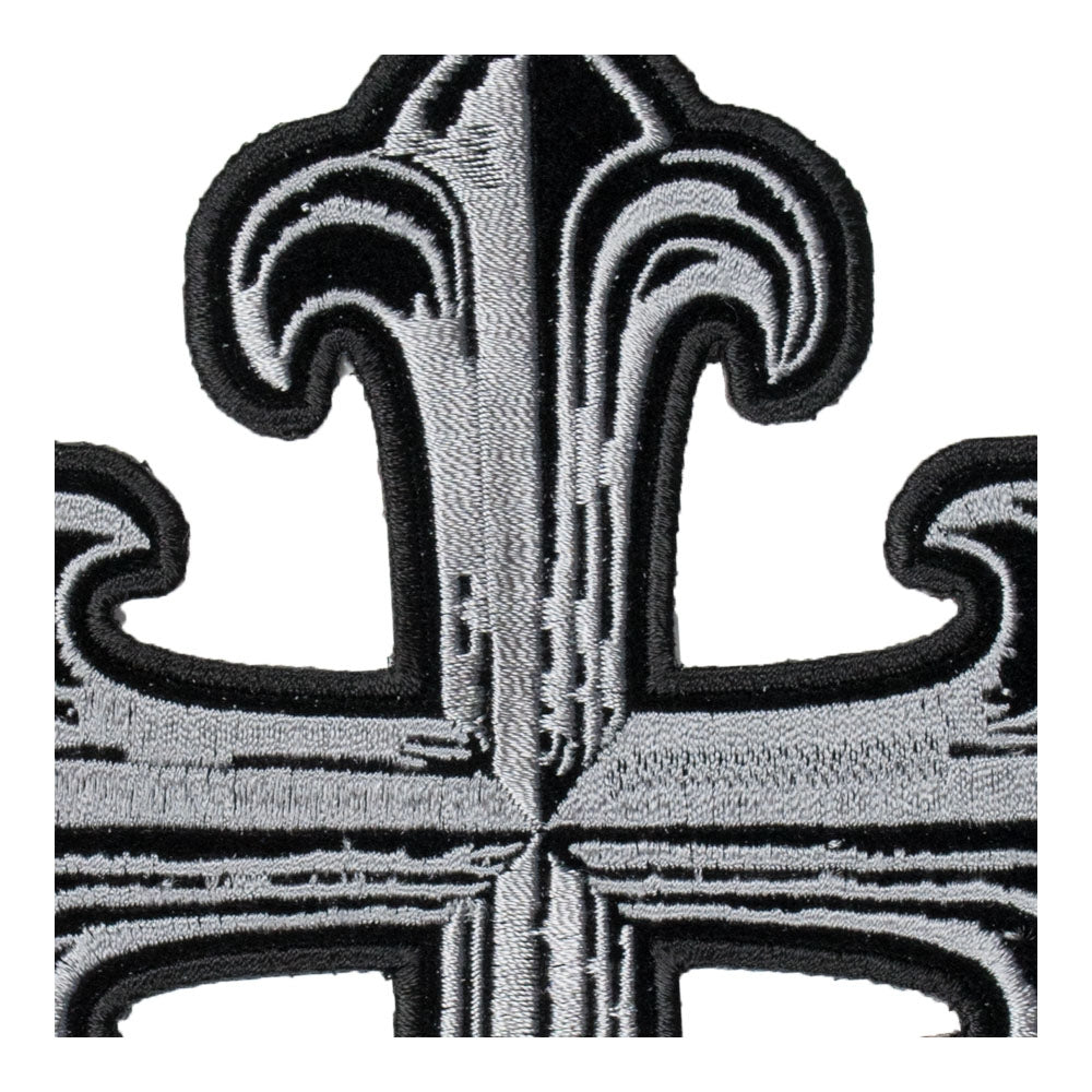Steel Grey Cross Patch, Medium Size — detail view 1