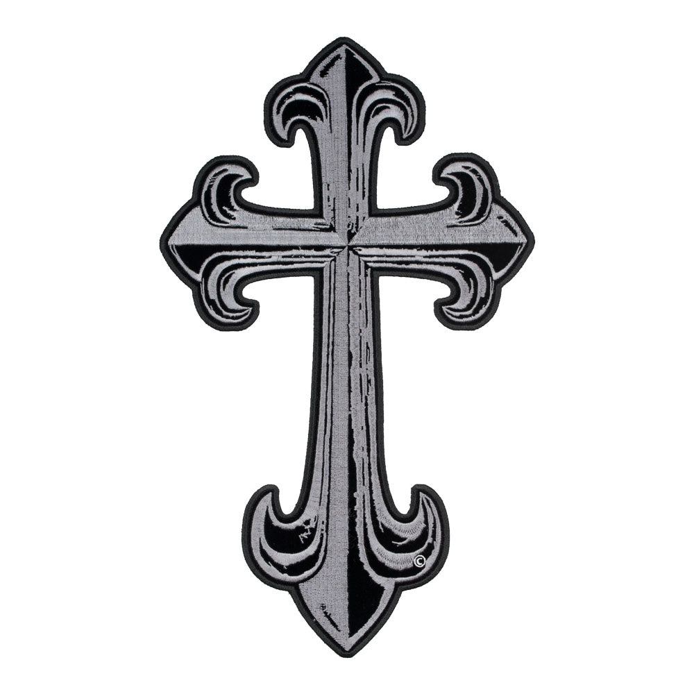 Steel Grey Cross Patch, Large Size — product image