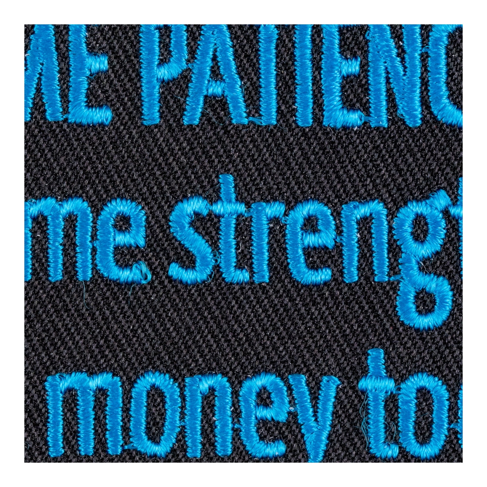 Lord Give Me Patience or Bail Money Patch, Uplifting Religious Patches — detail view 2