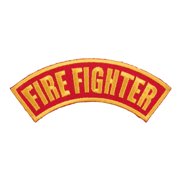 Firefighter Red &amp; Yellow Rocker Patch — product image