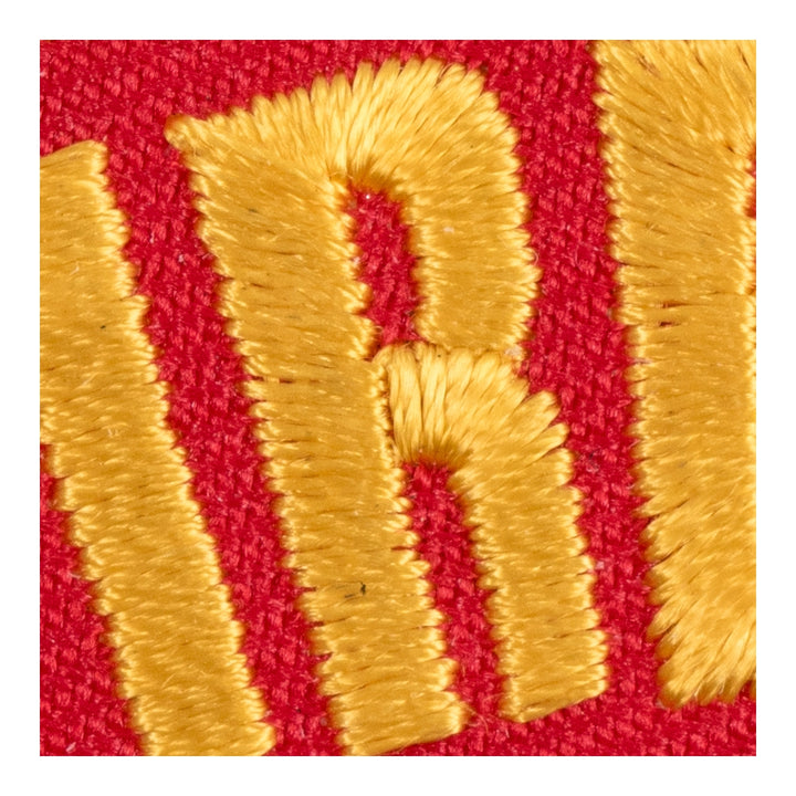 Firefighter Red &amp; Yellow Rocker Patch — detail view 2