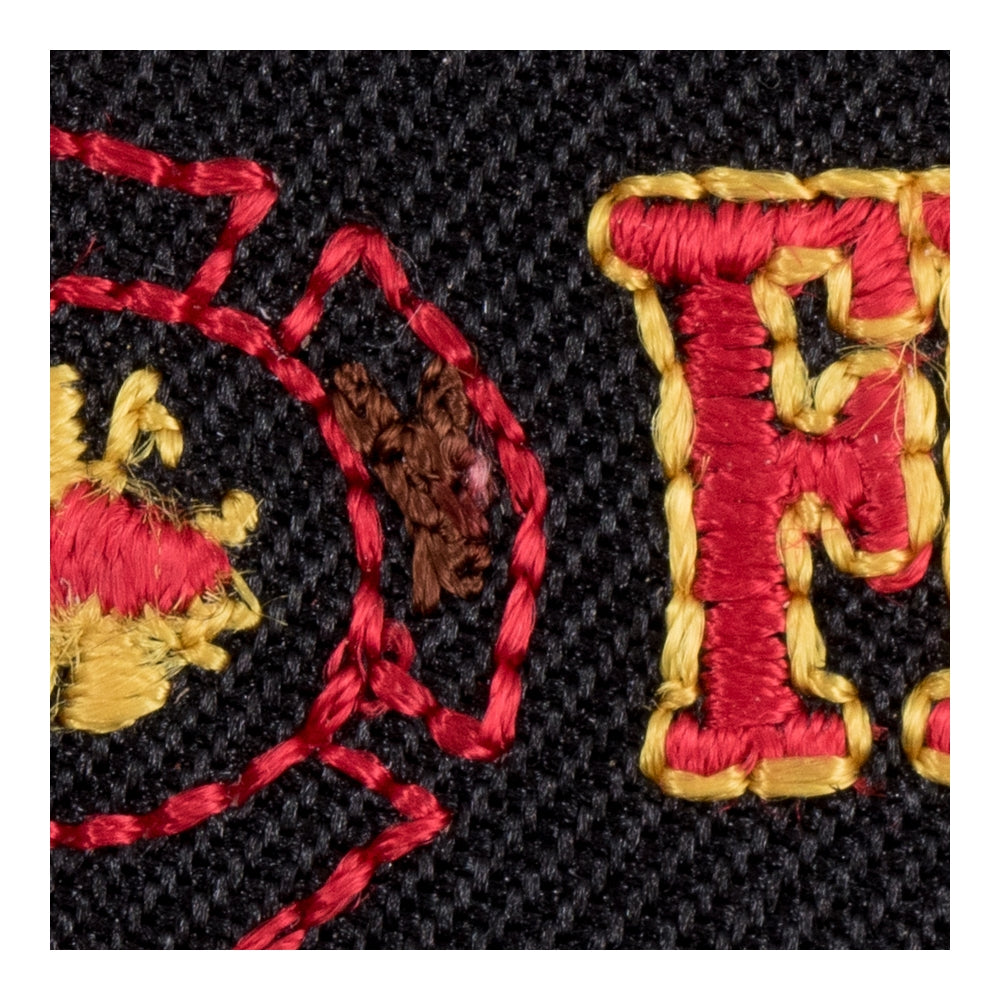 Firefighter Maltese Cross Rocker Patch, X-Small Size — detail view 2