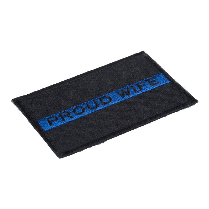 Proud Wife Thin Blue Line Patch, Law Enforcement Patches — detail view 2