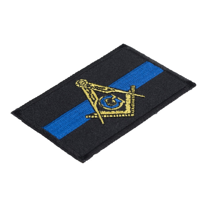 Thin Blue Line Masonic Patch, Law Enforcement Patches — detail view 1