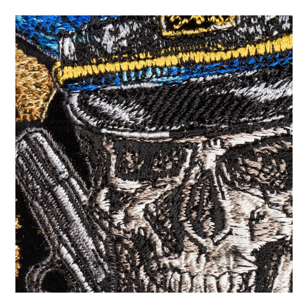 Police Badge Skull Guns &amp; Handcuffs Patch, Small Size — detail view 2