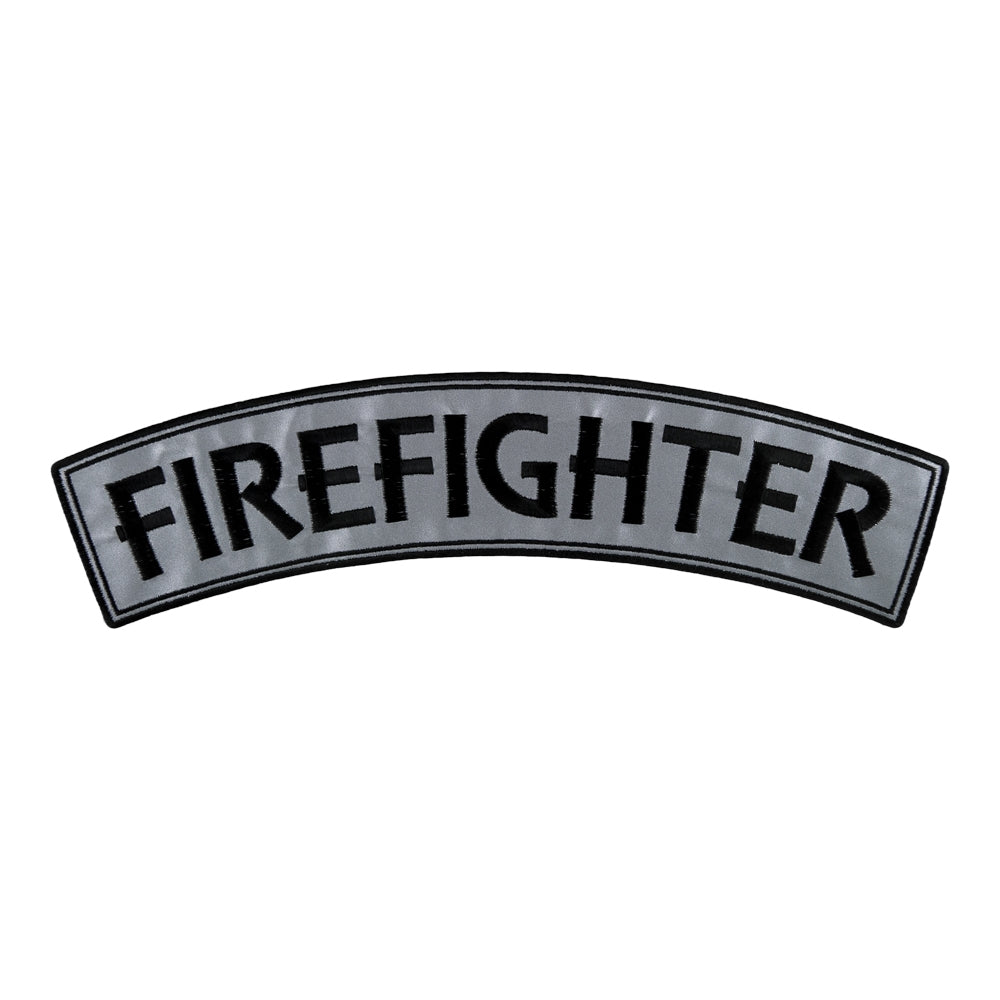 Firefighter Reflective Top Rocker Patch, Large Size — product image