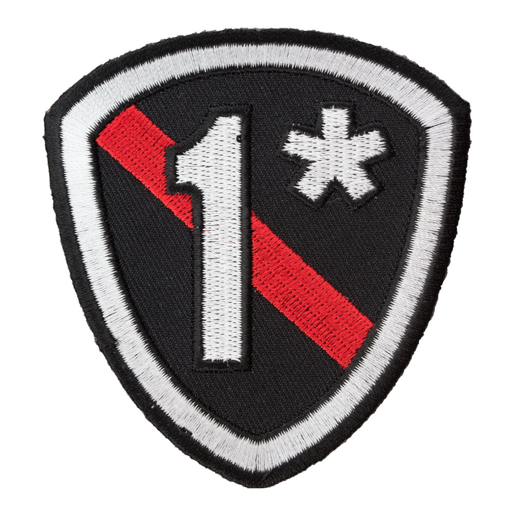 1* Thin Red Line Firefighter Shield Patch, Fire Department Patches — product image