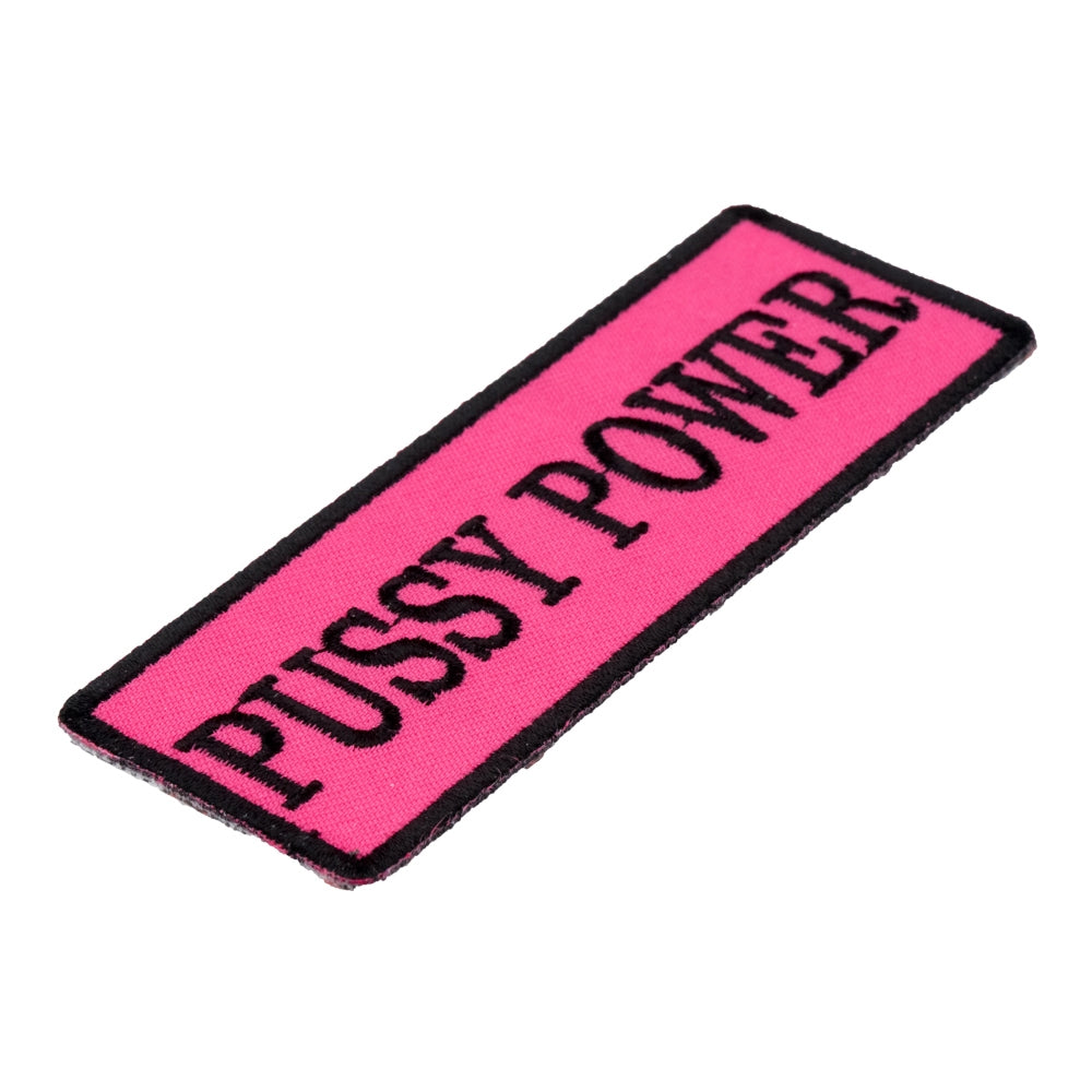 Pussy Power Pink & Black Patch, Women's Patches — detail view 1
