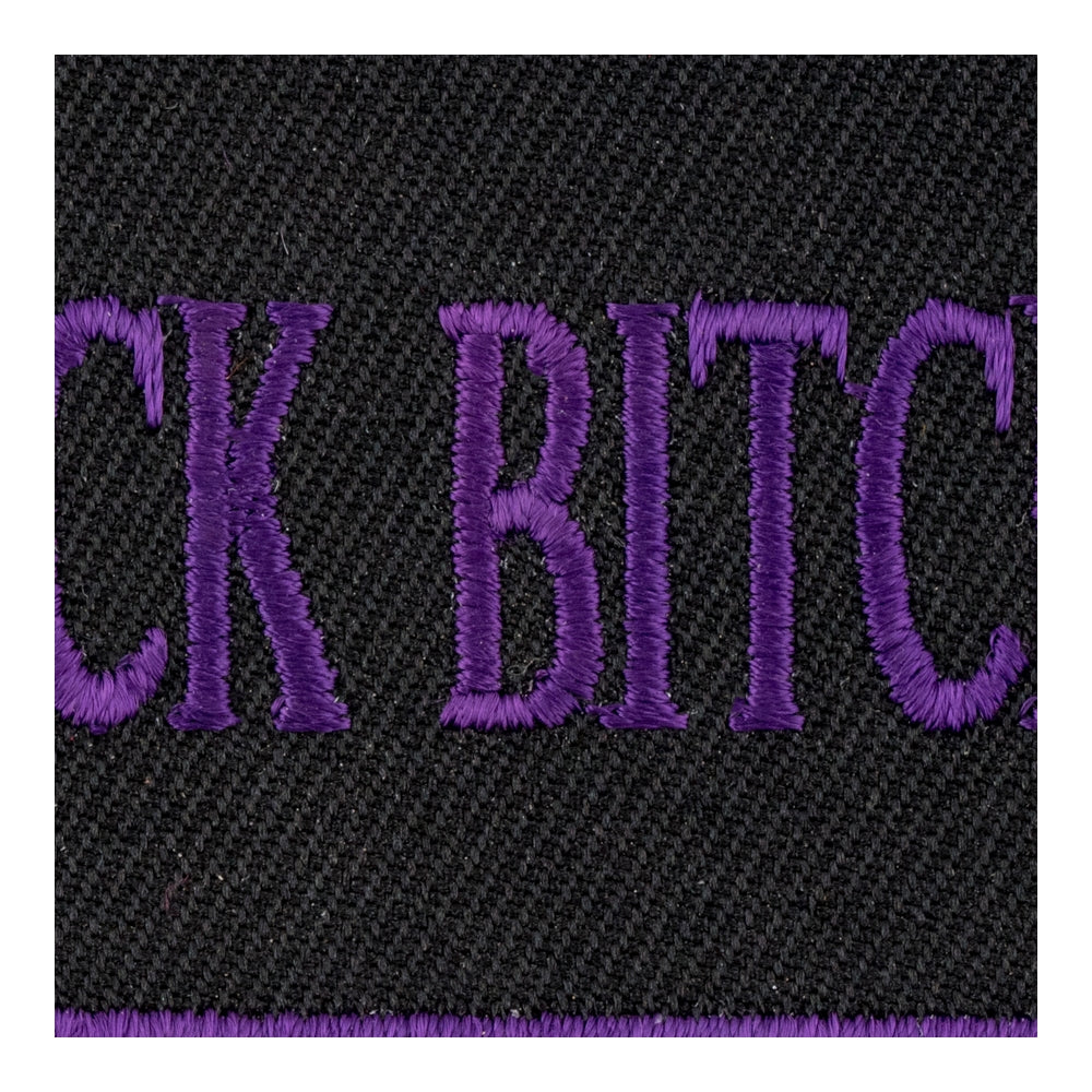 Bad Ass Black Bitch Purple Patch, Ladies Patches — detail view 2